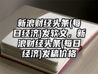 新浪财经头条(每日经济)发软文，新浪财经头条(每日经济)发稿价格
