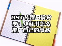 OST传媒日常分享：小红书怎么推广自己的商品