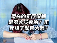 现在的正厅级都是多大岁数的？正厅级干部官大吗？