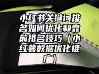 小红书关键词排名如何优化和靠前排名技巧（小红薯数据优化推广）
