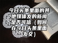 今日头条里面的其他媒体发的新闻是否可信（如何在今日头条里面发文）