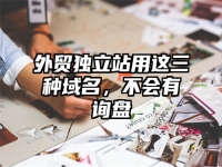 外贸独立站用这三种域名，不会有询盘