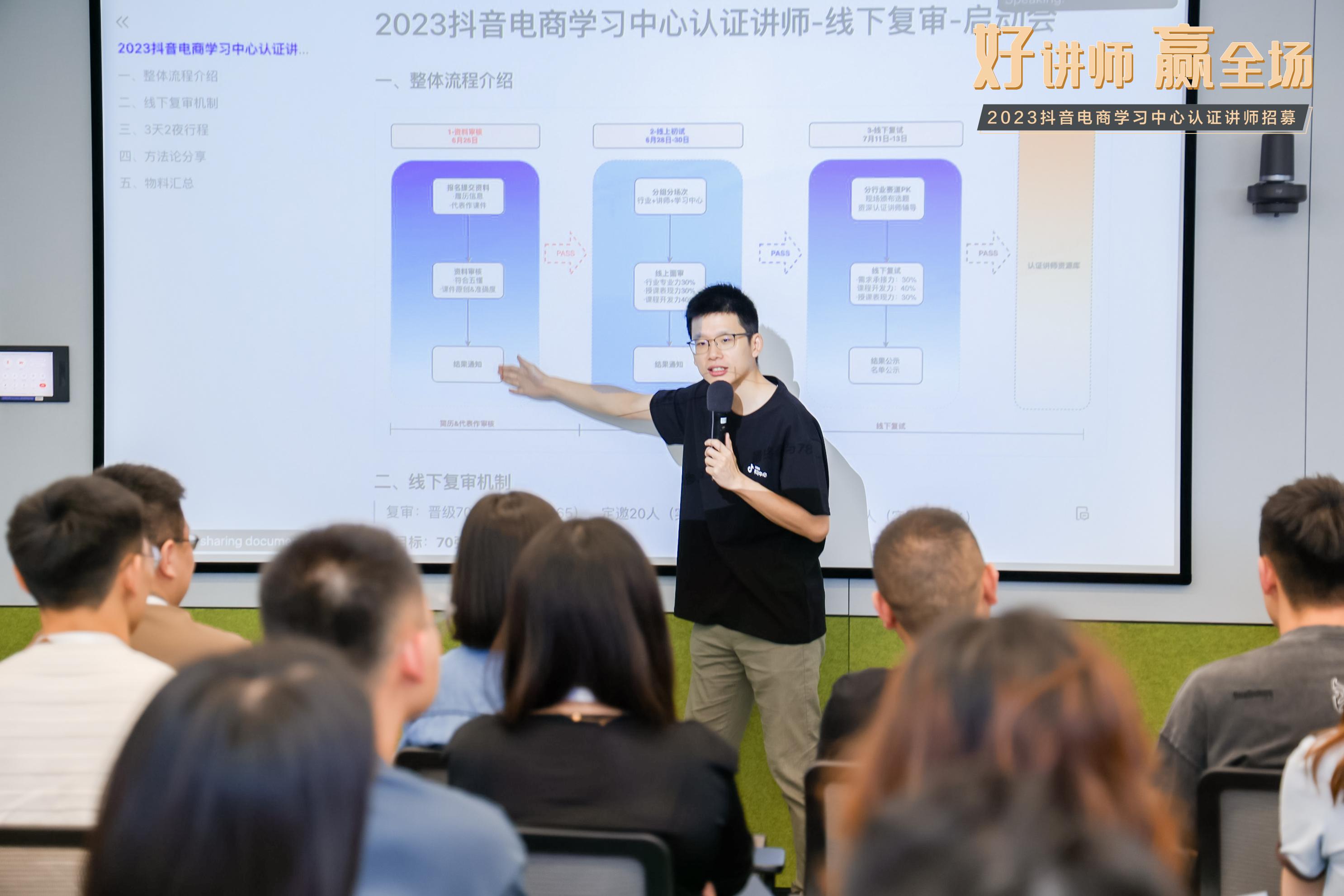 2023抖音电商学习中心认证讲师招募圆满