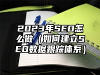 2023年SEO怎么做（如何建立SEO数据跟踪体系）