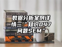 数据分析案例详情三“知识047问题SEM”