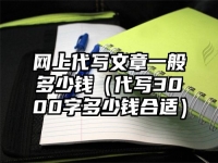 网上代写文章一般多少钱（代写3000字多少钱合适）