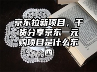 京东拉新项目，干货分享京东一元购项目是什么东西