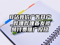 B站竞价广告开户_哔哩哔哩首发视频付费推广投放