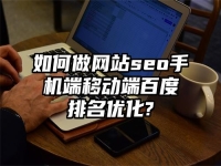 如何做网站seo手机端移动端百度排名优化?
