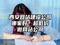 西安网站建设公司哪家好？超低价做网站公司