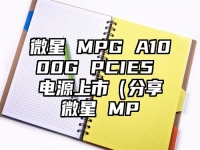 微星 MPG A1000G PCIE5 电源上市（分享微星 MP
