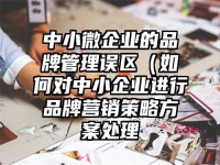 中小微企业的品牌管理误区（如何对中小企业进行品牌营销策略方案处理