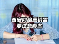 西安网络营销需要注意哪些