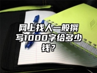 网上找人一般撰写1000字给多少钱？