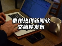 泰州热线新闻软文稿件发布