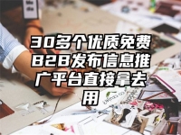30多个优质免费B2B发布信息推广平台直接拿去用