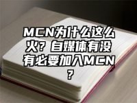 MCN为什么这么火？自媒体有没有必要加入MCN？