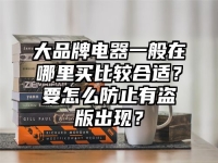 大品牌电器一般在哪里买比较合适？要怎么防止有盗版出现？