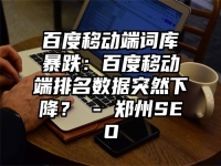 百度移动端词库暴跌：百度移动端排名数据突然下降？ - 郑州SEO