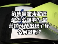 销售量越来越低是怎么回事？是营销环节出现了什么问题吗？