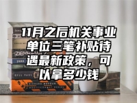 11月之后机关事业单位三笔补贴待遇最新政策，可以拿多少钱