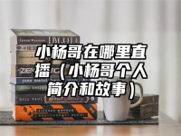 小杨哥在哪里直播（小杨哥个人简介和故事）