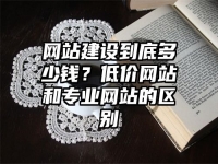 网站建设到底多少钱？低价网站和专业网站的区别