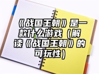 《战国王朝》是一款什么游戏（解读《战国王朝》的可玩性）