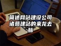 简述网站建设公司诸葛建站的来龙去脉