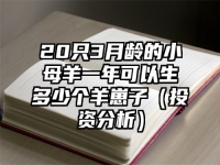 20只3月龄的小母羊一年可以生多少个羊崽子（投资分析）