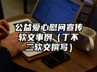 公益爱心慰问宣传软文事例（丁不二软文撰写）