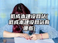 低成本建设网站(低成本建设网站有哪些)